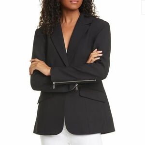 NWT Cinq a Sept Kym Zip Cuff Blazer